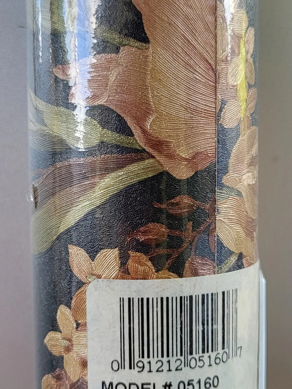 Brewster Vtg Iris Floral Sculptured Textured Wallpaper Border 5 Yd x 2 Rolls